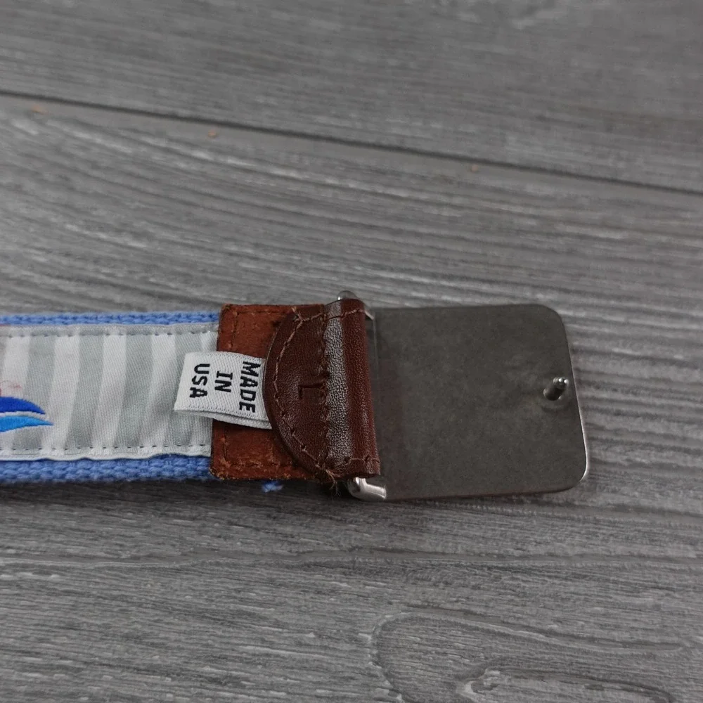 Reel Point Ocean Reef ClubGolf Belt Made in USA Boy's Size Large Blue